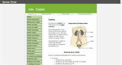 Desktop Screenshot of infocistitis.com