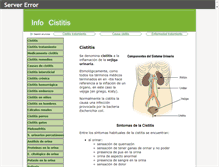 Tablet Screenshot of infocistitis.com